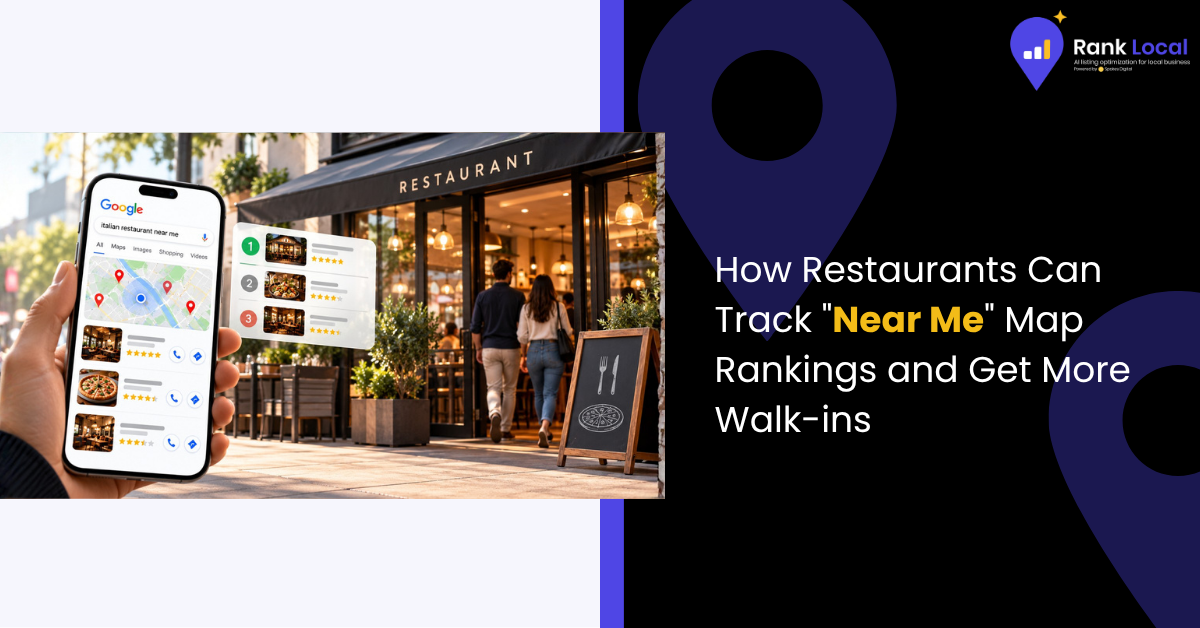 Google Maps local pack showing nearby restaurants on a phone
